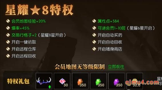 魔法大陆奇迹：会员等级特权